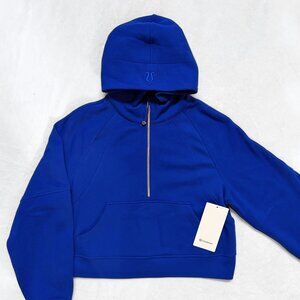 NWT Lululemon Scuba Oversized Half-Zip Hoodie – Riverside / Mirror Silver – XS/S